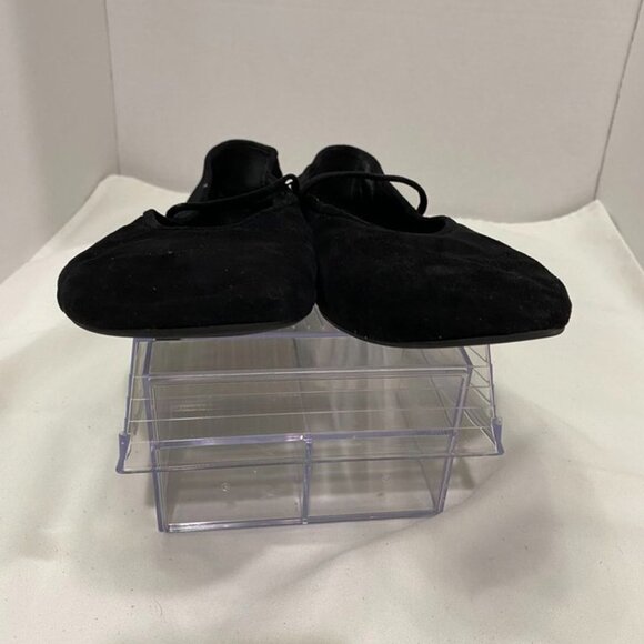 Jeffrey Campbell Suede Mary Jane Ballet Flats Black Round Toe Slip-On Shoes 10 - Picture 3 of 12